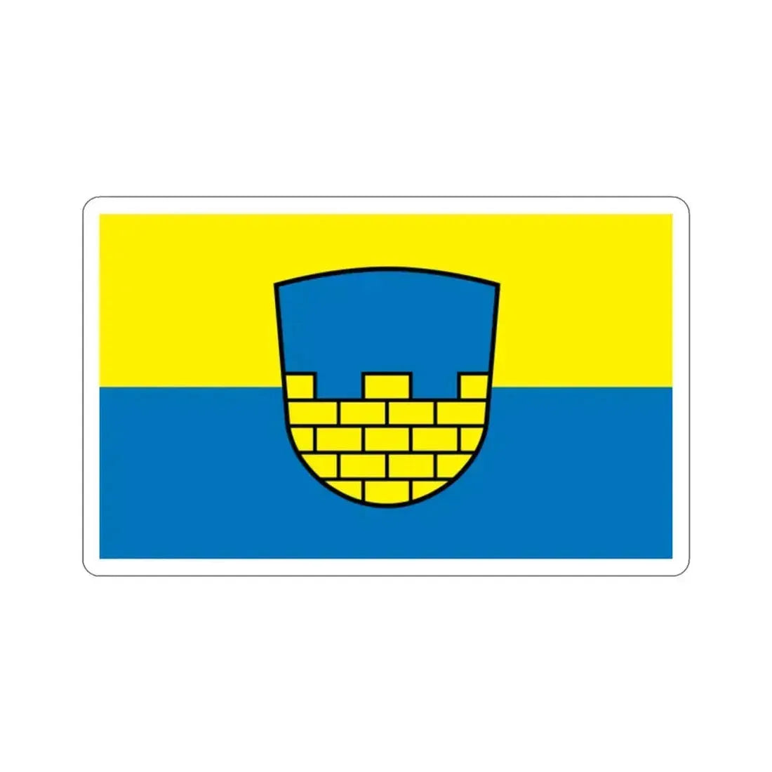 Flag of Bautzen Germany STICKER Vinyl Die-Cut Decal 2 Inch - The Sticker Space