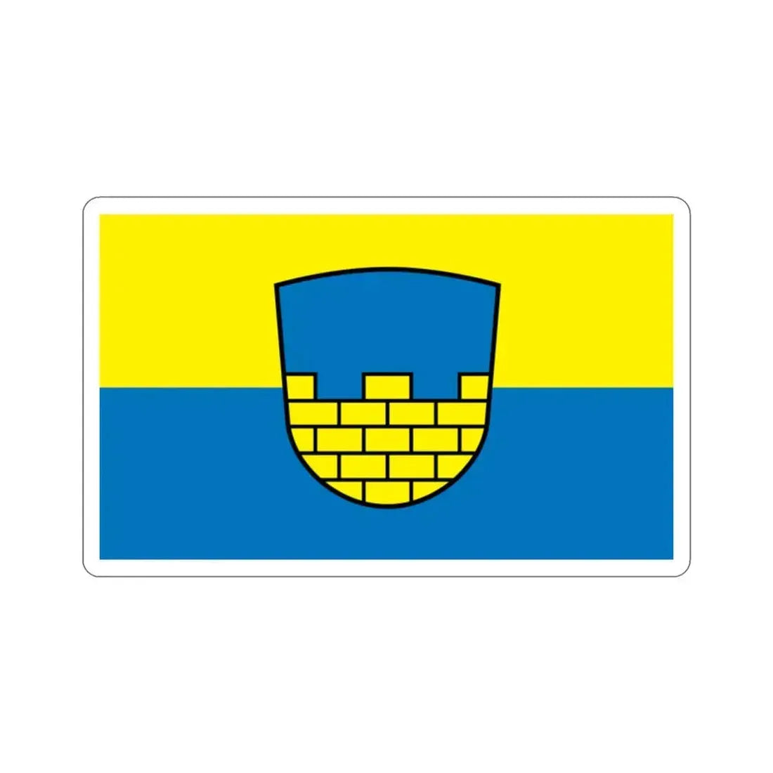 Flag of Bautzen Germany STICKER Vinyl Die-Cut Decal 2 Inch - The Sticker Space