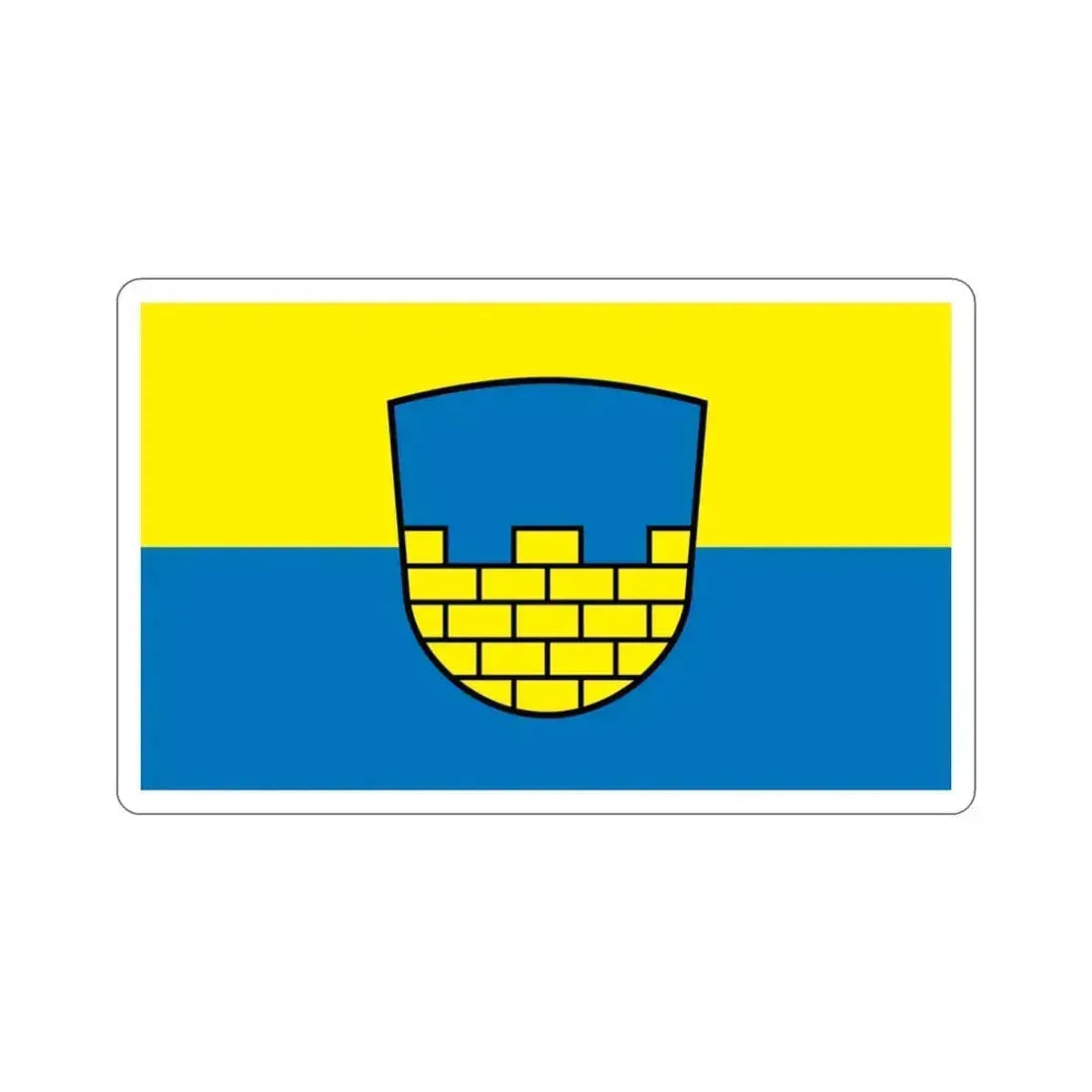 Flag of Bautzen Germany STICKER Vinyl Die-Cut Decal 3 Inch - The Sticker Space