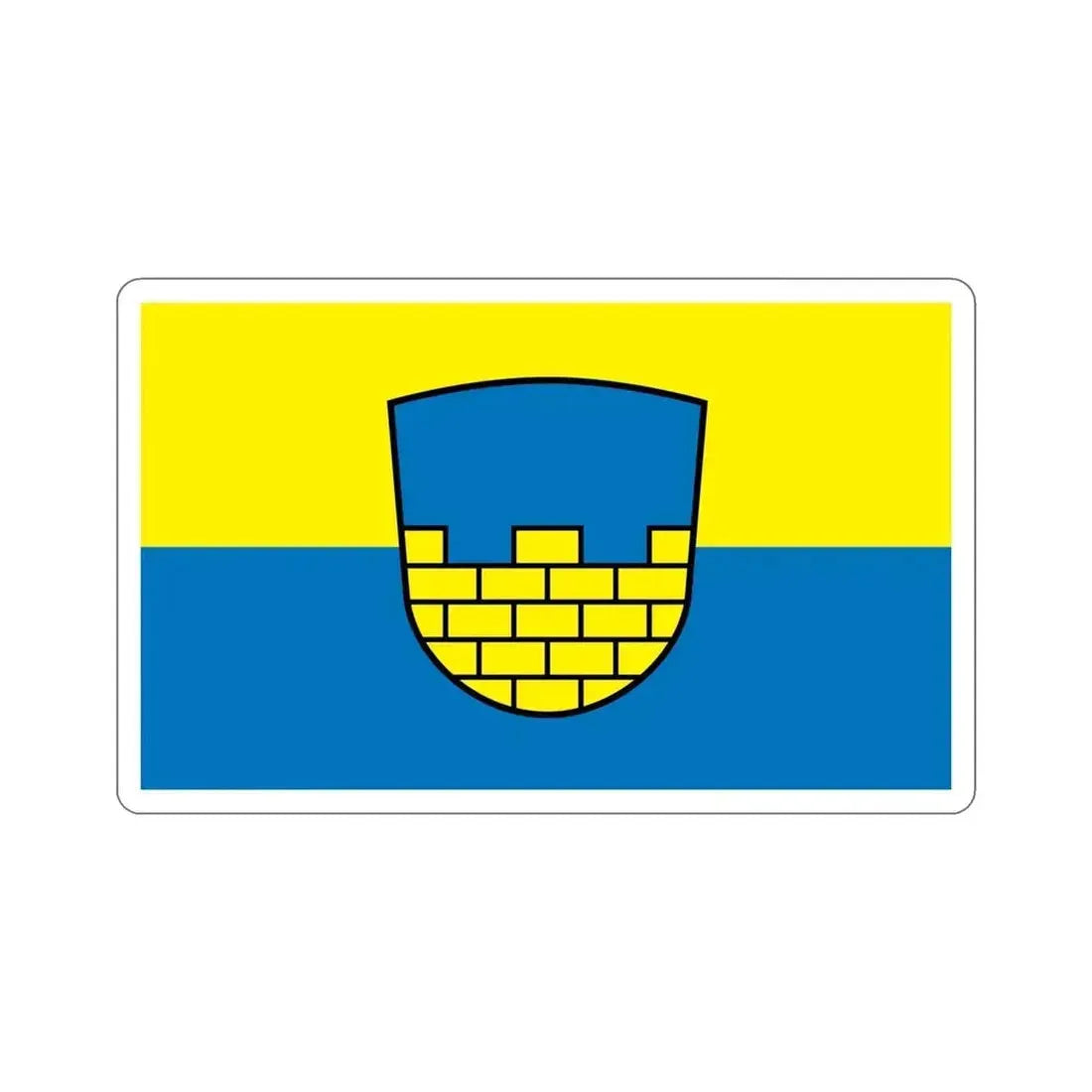 Flag of Bautzen Germany STICKER Vinyl Die-Cut Decal - The Sticker Space