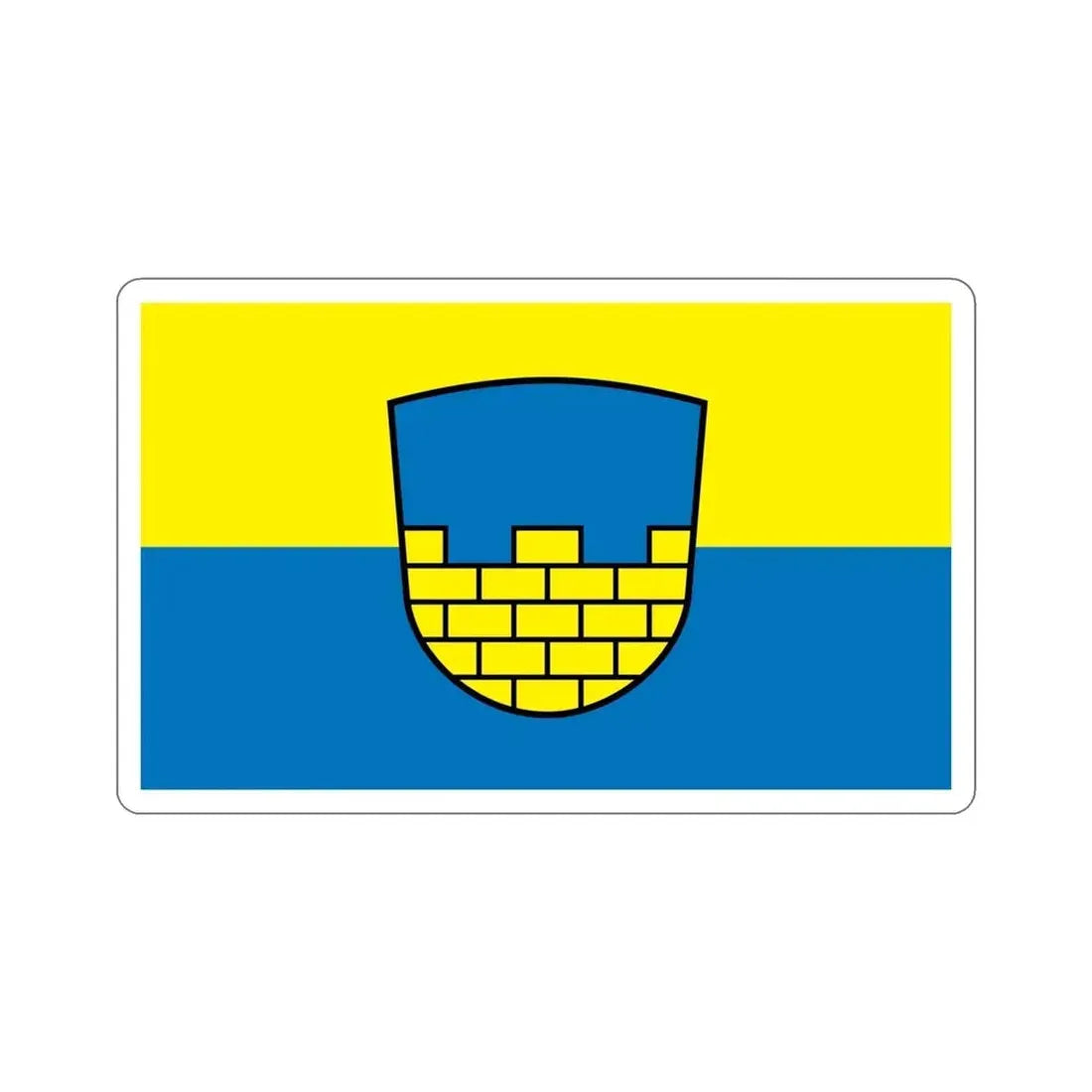 Flag of Bautzen Germany STICKER Vinyl Die-Cut Decal - The Sticker Space