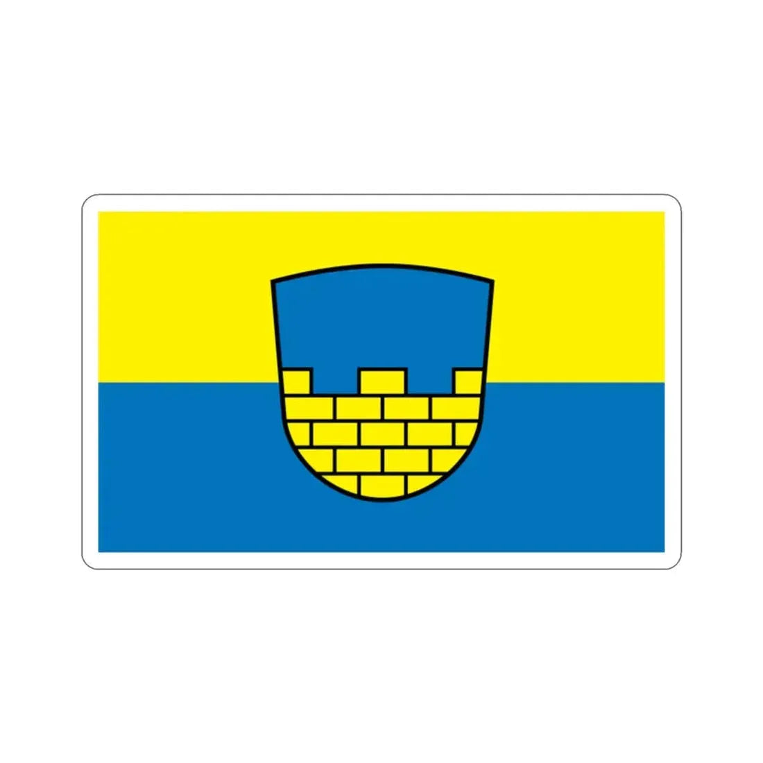 Flag of Bautzen Germany STICKER Vinyl Die-Cut Decal - The Sticker Space