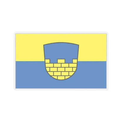 Flag of Bautzen Germany - STICKER Vinyl Kiss-Cut Decal 2 Inch Transparent - The Sticker Space