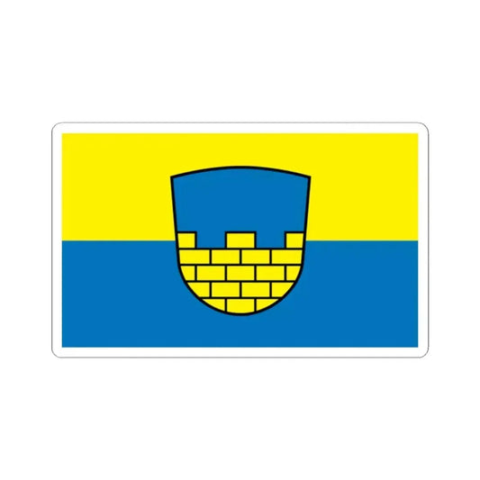 Flag of Bautzen Germany - STICKER Vinyl Kiss-Cut Decal 2 Inch White - The Sticker Space