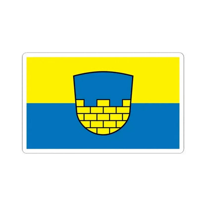 Flag of Bautzen Germany - STICKER Vinyl Kiss-Cut Decal 6 Inch White - The Sticker Space