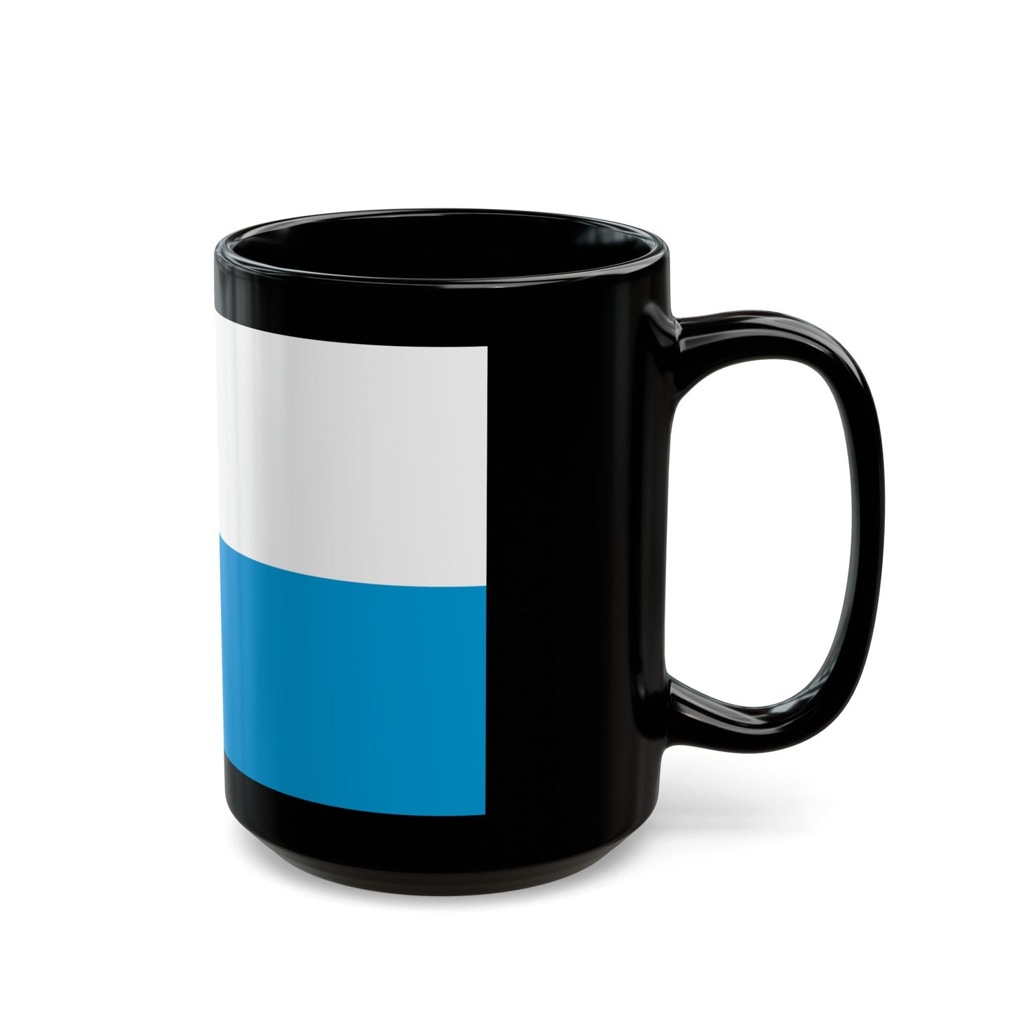 Flag of Bavaria bicolour variant Germany - Black Coffee Mug-The Sticker Space