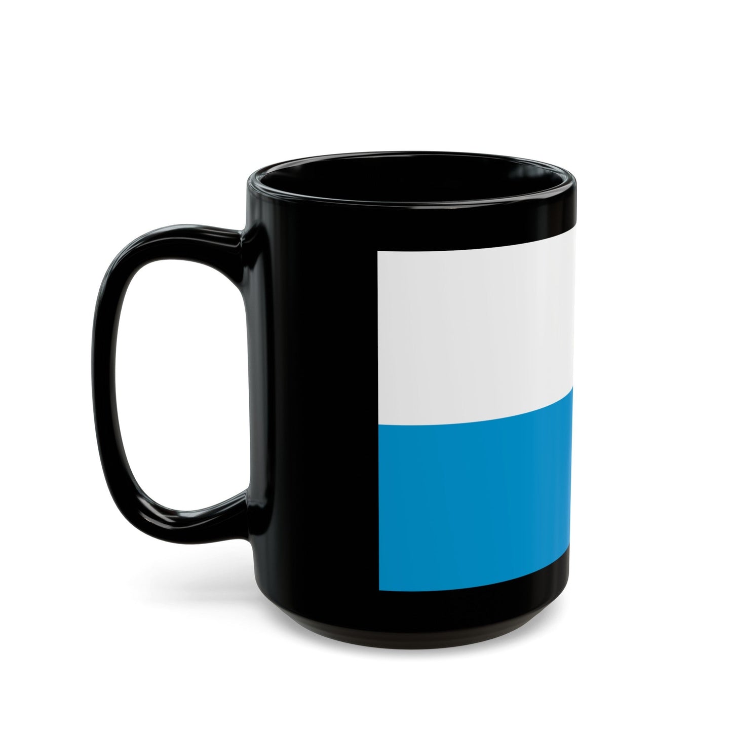 Flag of Bavaria bicolour variant Germany - Black Coffee Mug-The Sticker Space