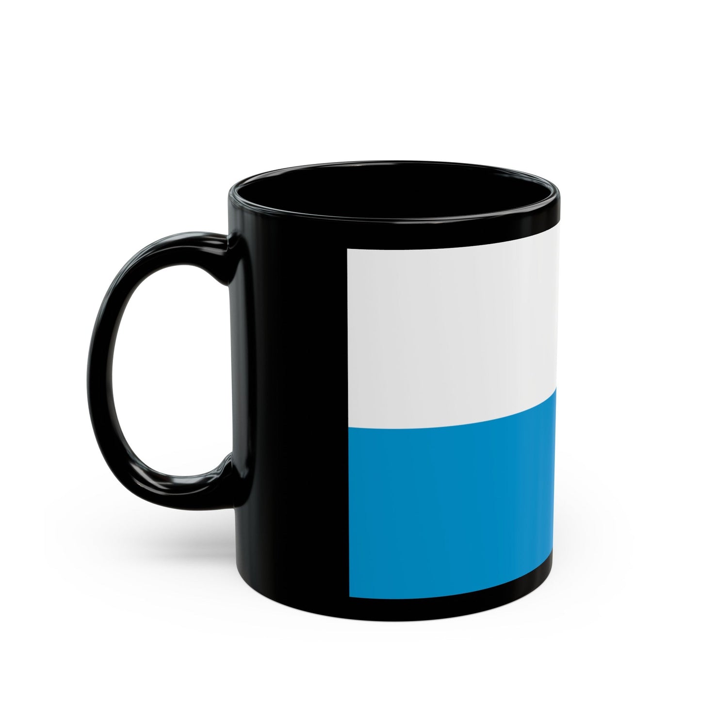 Flag of Bavaria bicolour variant Germany - Black Coffee Mug-The Sticker Space