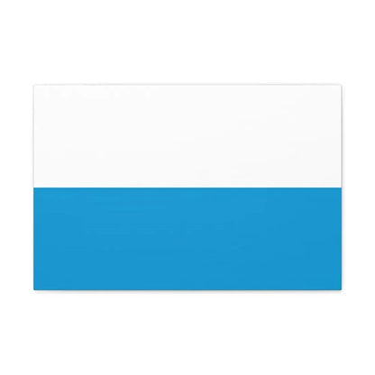 Flag of Bavaria bicolour variant Germany - Canvas Wall Art 24″ x 16″ 1.25" - The Sticker Space