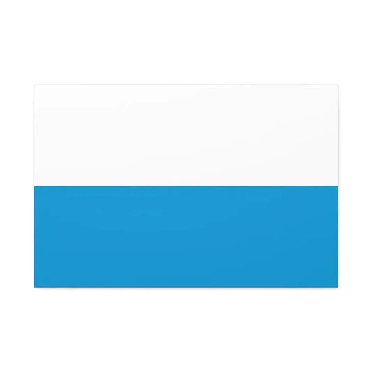 Flag of Bavaria bicolour variant Germany - Canvas Wall Art 36" x 24" 1.25" - The Sticker Space