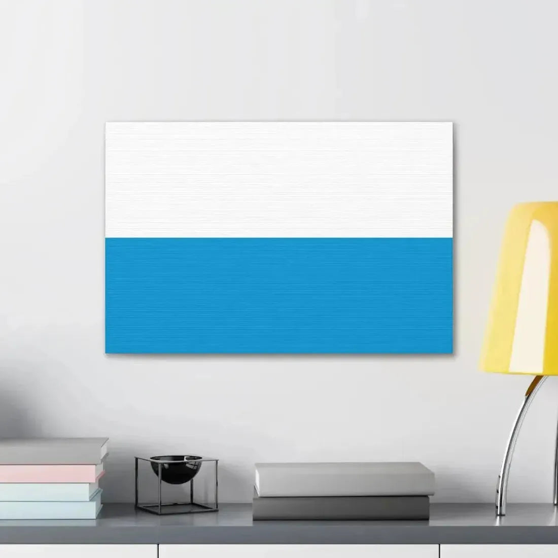 Flag of Bavaria bicolour variant Germany - Canvas Wall Art - The Sticker Space