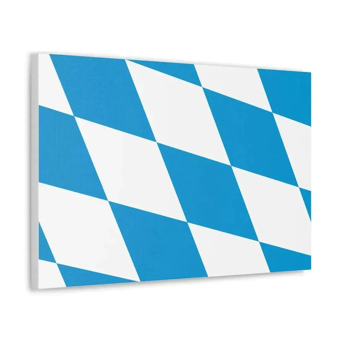 Flag of Bavaria lozengy variant Germany - Canvas Wall Art - The Sticker Space