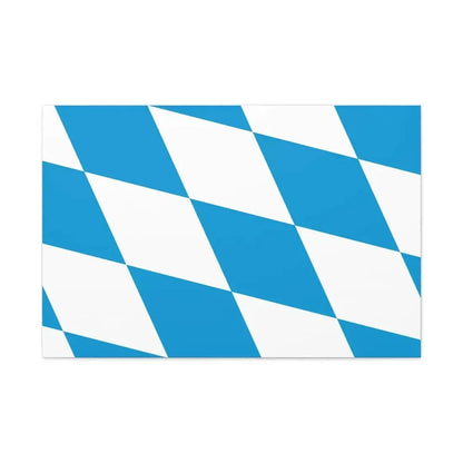 Flag of Bavaria lozengy variant Germany - Canvas Wall Art - The Sticker Space