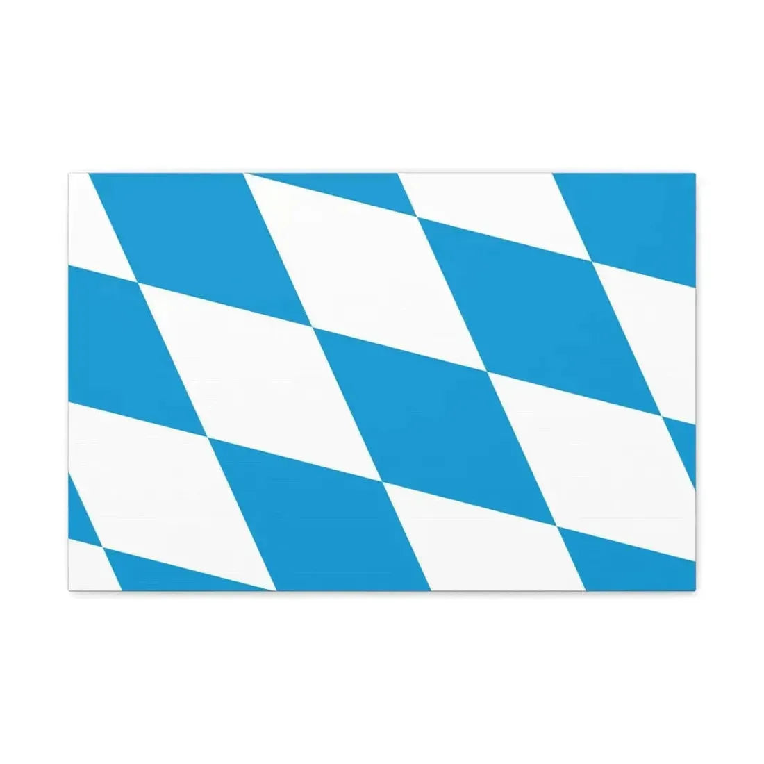 Flag of Bavaria lozengy variant Germany - Canvas Wall Art - The Sticker Space