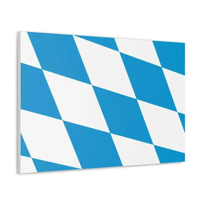 Flag of Bavaria lozengy variant Germany - Canvas Wall Art - The Sticker Space