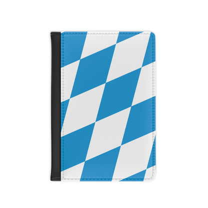 Flag of Bavaria lozengy variant Germany - Passport Holder-3.9" x 5.8"-The Sticker Space