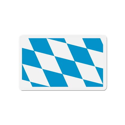 Flag of Bavaria lozengy variant Germany - Refrigerator Magnet 4 Inch - The Sticker Space