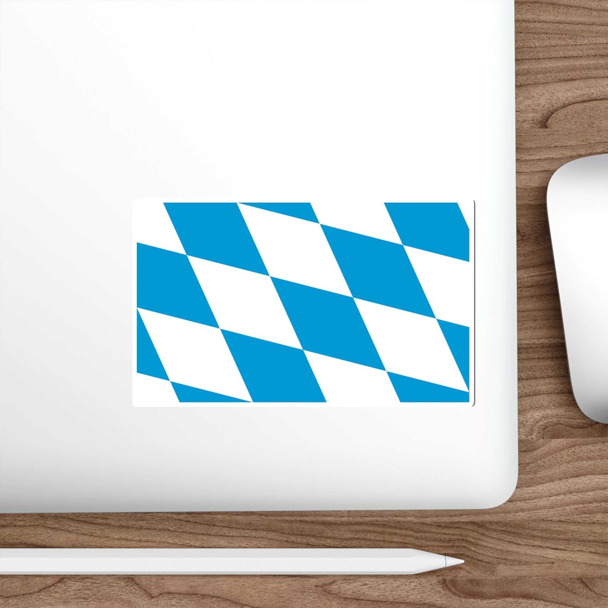 Flag of Bavaria lozengy variant Germany STICKER Vinyl Die-Cut Decal-The Sticker Space