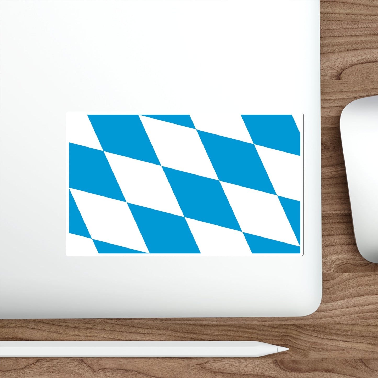 Flag of Bavaria lozengy variant Germany STICKER Vinyl Die-Cut Decal-The Sticker Space