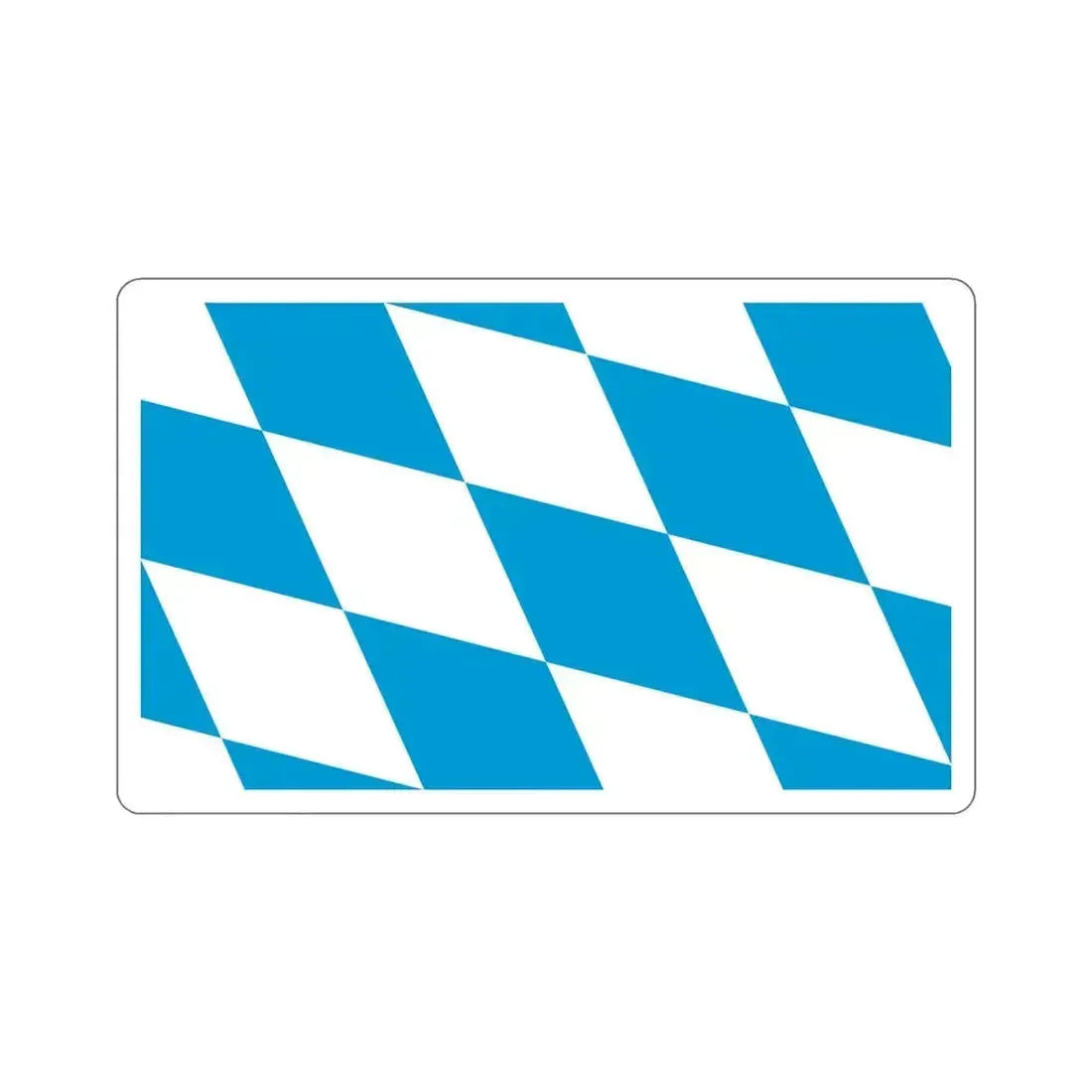 Flag of Bavaria lozengy variant Germany STICKER Vinyl Die-Cut Decal 6 Inch - The Sticker Space