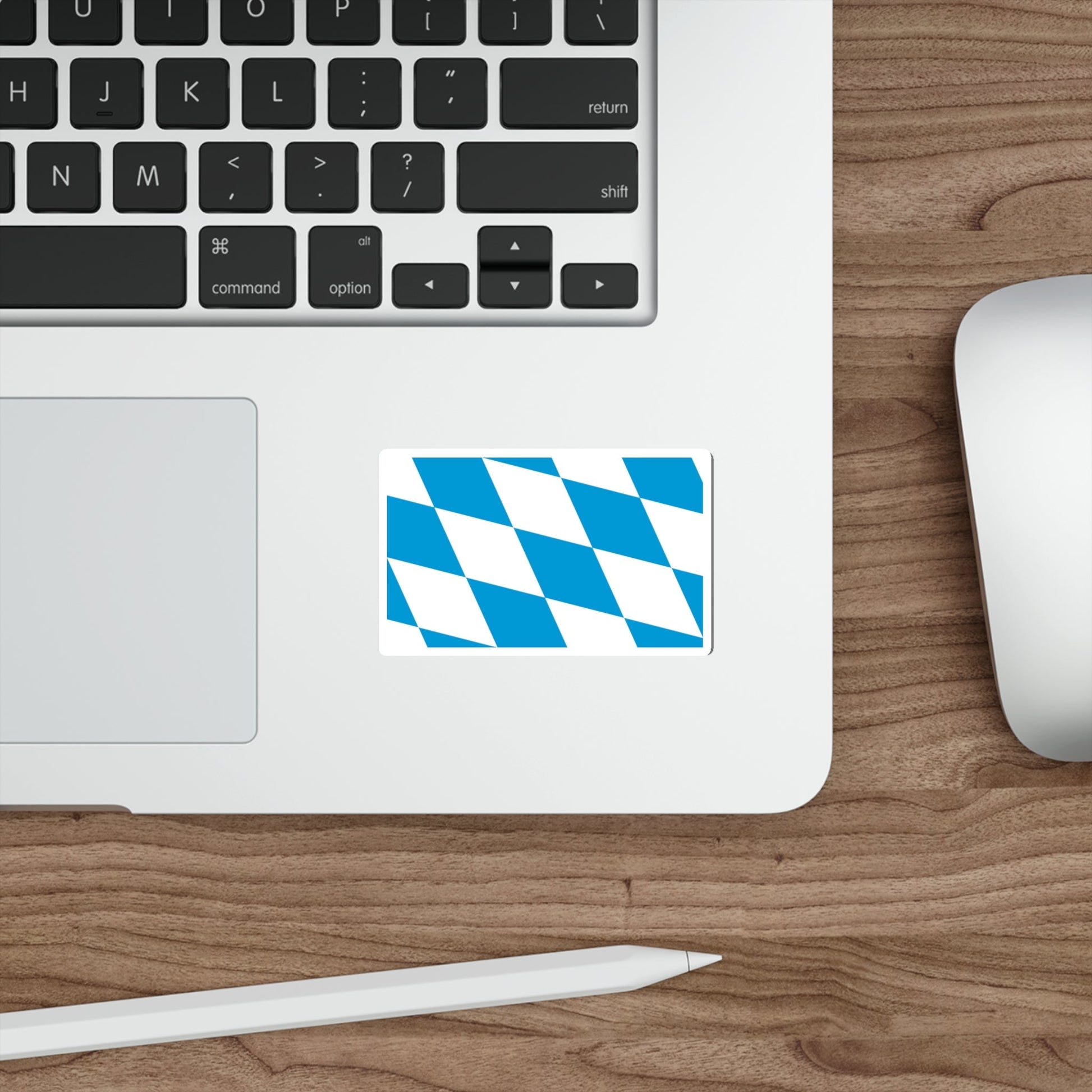 Flag of Bavaria lozengy variant Germany STICKER Vinyl Die-Cut Decal-The Sticker Space