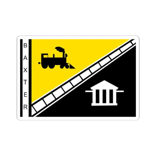 Flag of Baxter Tennessee (United States) STICKER Vinyl Kiss-Cut Decal 2 Inch White - The Sticker Space