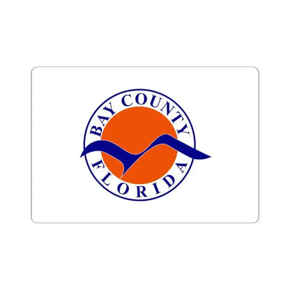 Flag of Bay County Florida (United States) STICKER Vinyl Kiss-Cut Decal 6 Inch White - The Sticker Space