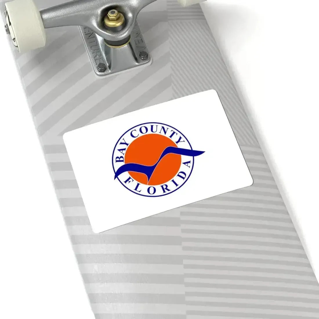 Flag of Bay County Florida (United States) STICKER Vinyl Kiss-Cut Decal - The Sticker Space