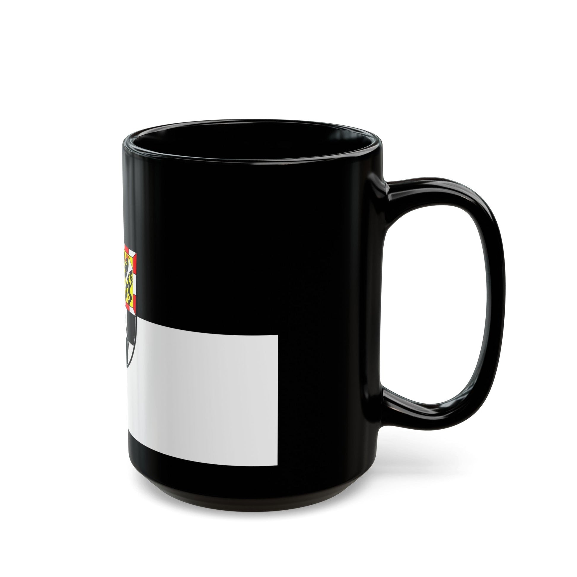 Flag of Bayreuth 2 Germany - Black Coffee Mug-The Sticker Space