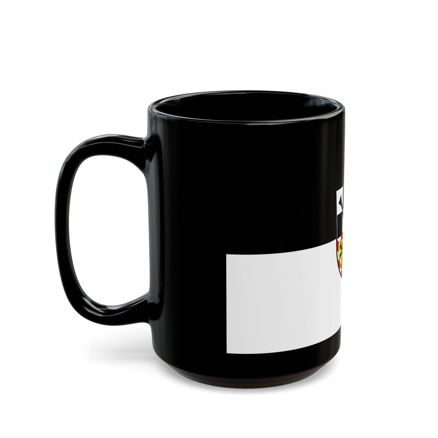 Flag of Bayreuth 2 Germany - Black Coffee Mug-The Sticker Space