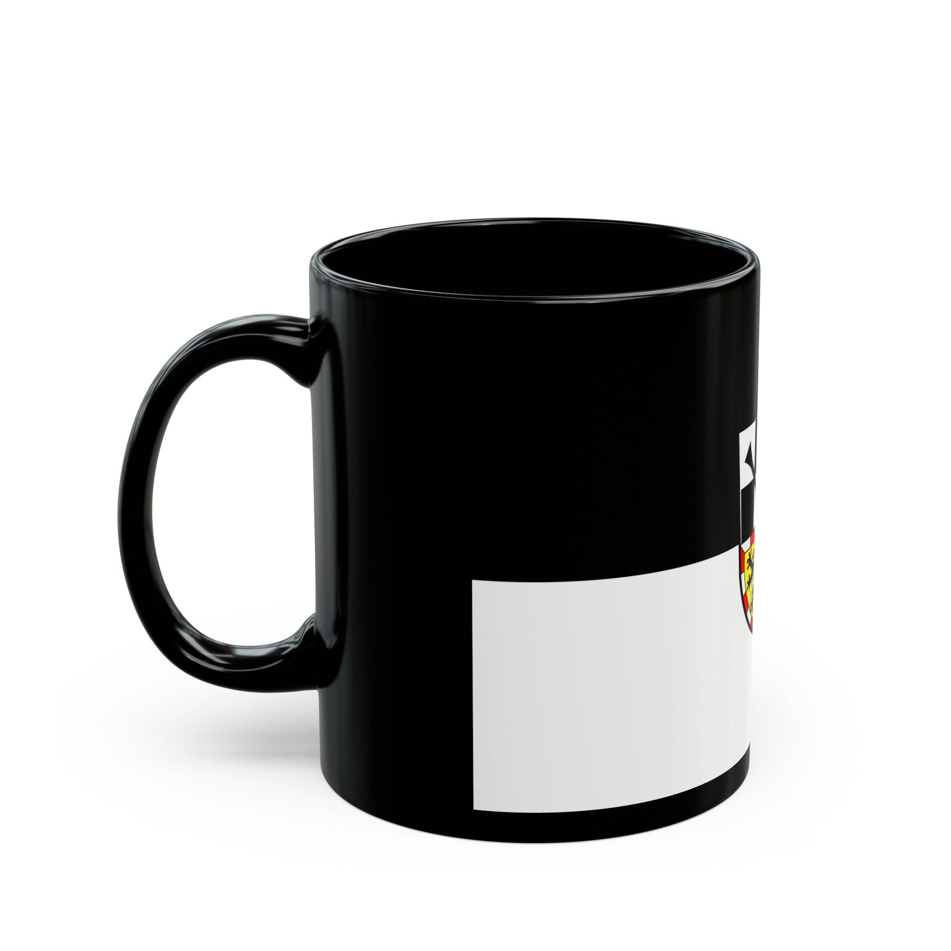 Flag of Bayreuth 2 Germany - Black Coffee Mug-The Sticker Space