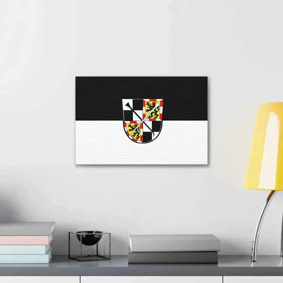 Flag of Bayreuth 2 Germany - Canvas Wall Art - The Sticker Space
