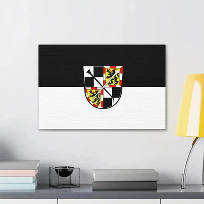 Flag of Bayreuth 2 Germany - Canvas Wall Art - The Sticker Space