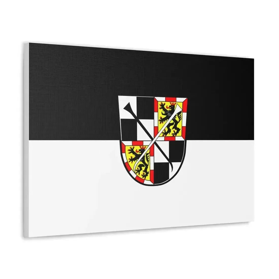 Flag of Bayreuth 2 Germany - Canvas Wall Art - The Sticker Space
