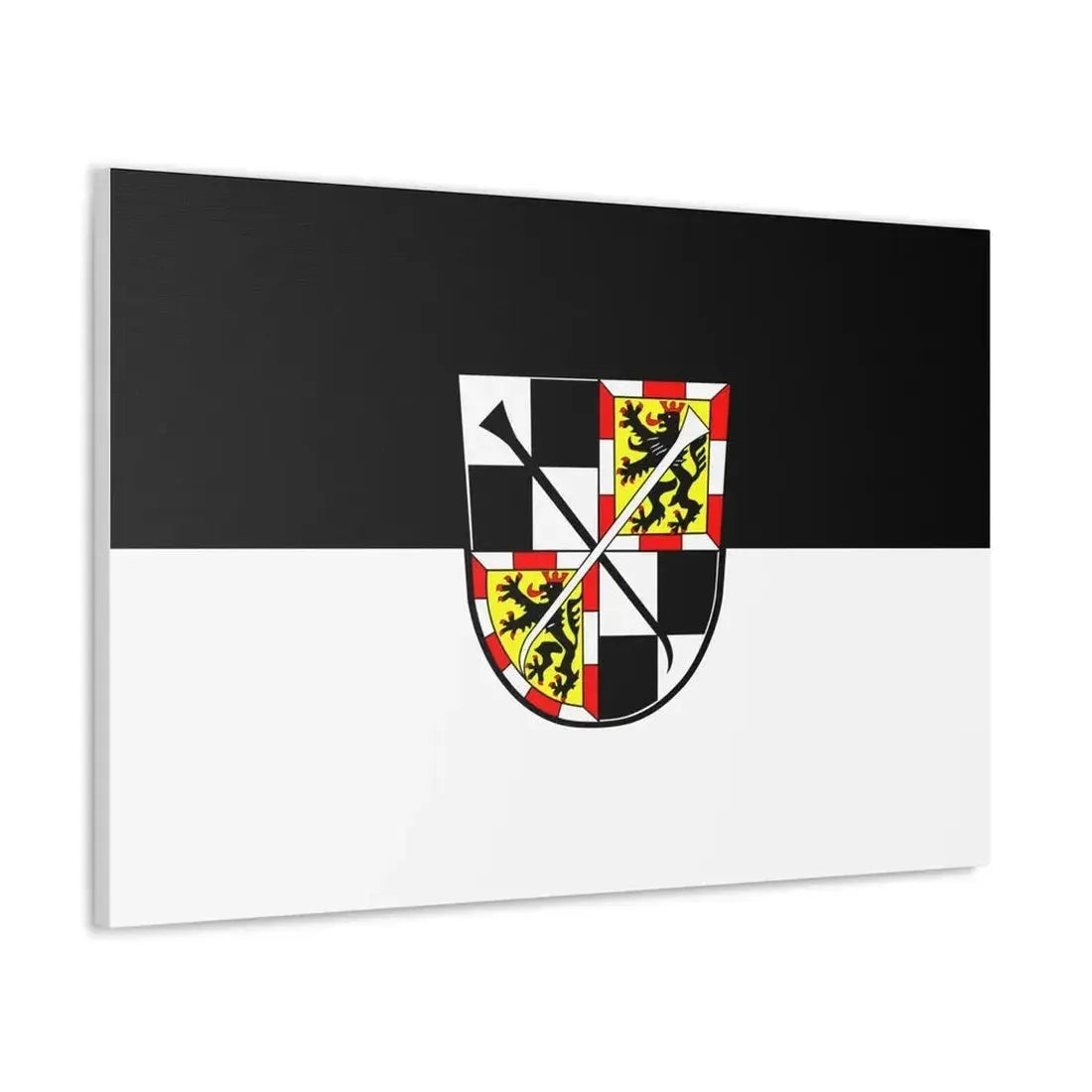 Flag of Bayreuth 2 Germany - Canvas Wall Art - The Sticker Space