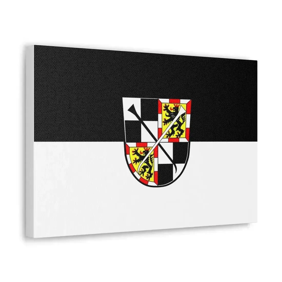 Flag of Bayreuth 2 Germany - Canvas Wall Art - The Sticker Space