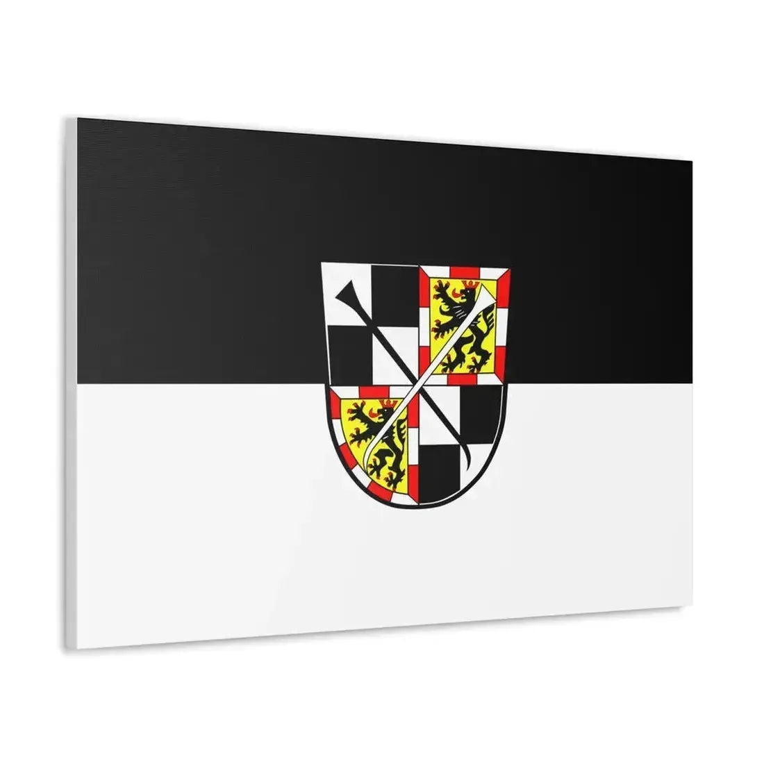 Flag of Bayreuth 2 Germany - Canvas Wall Art - The Sticker Space