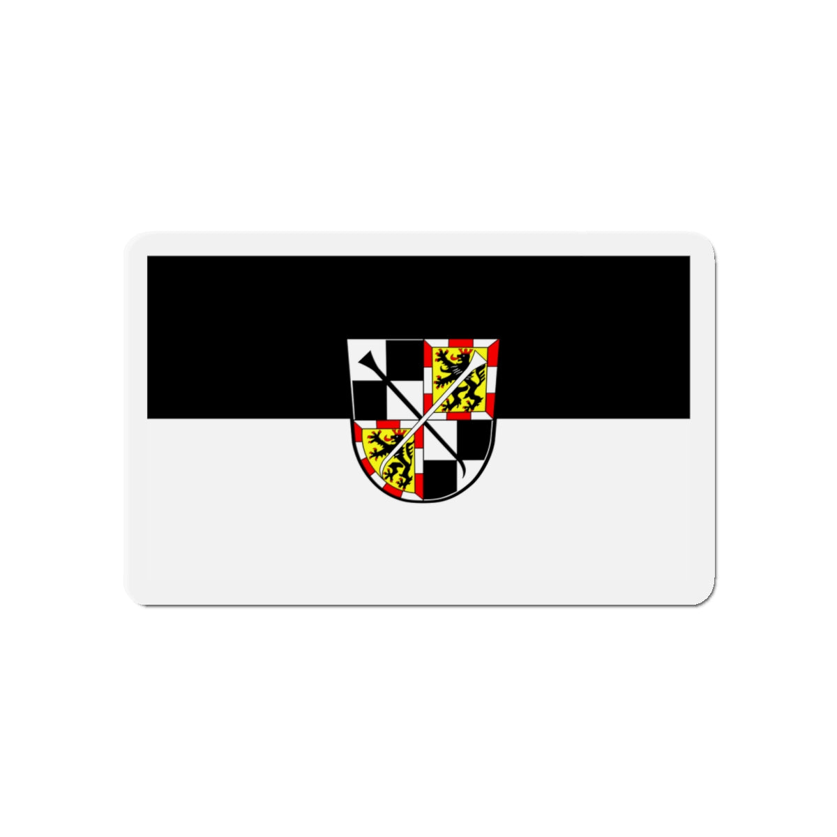 Flag of Bayreuth 2 Germany - Die-Cut Magnet-4" x 4"-The Sticker Space