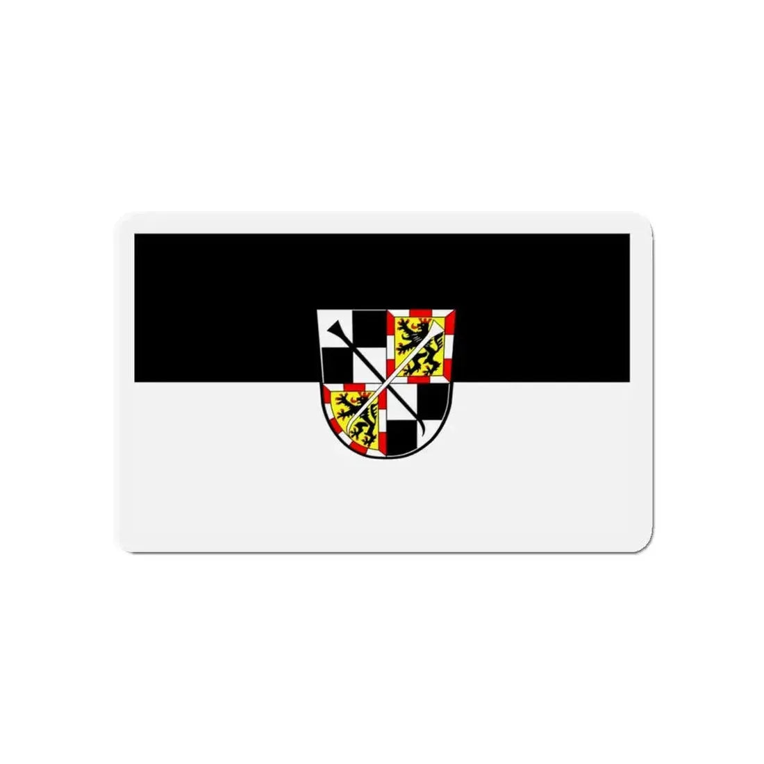 Flag of Bayreuth 2 Germany - Refrigerator Magnet 4 Inch - The Sticker Space