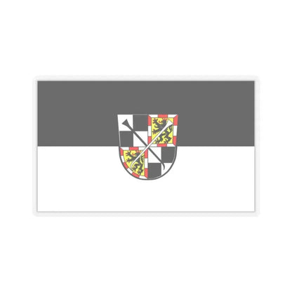 Flag of Bayreuth 2 Germany - STICKER Vinyl Kiss-Cut Decal 2 Inch Transparent - The Sticker Space