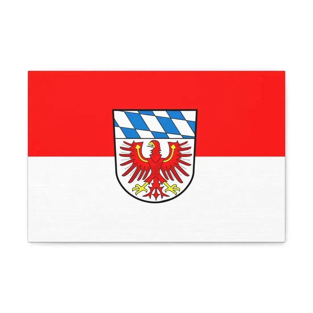Flag of Bayreuth Germany - Canvas Wall Art 18″ x 12″ 1.25" - The Sticker Space