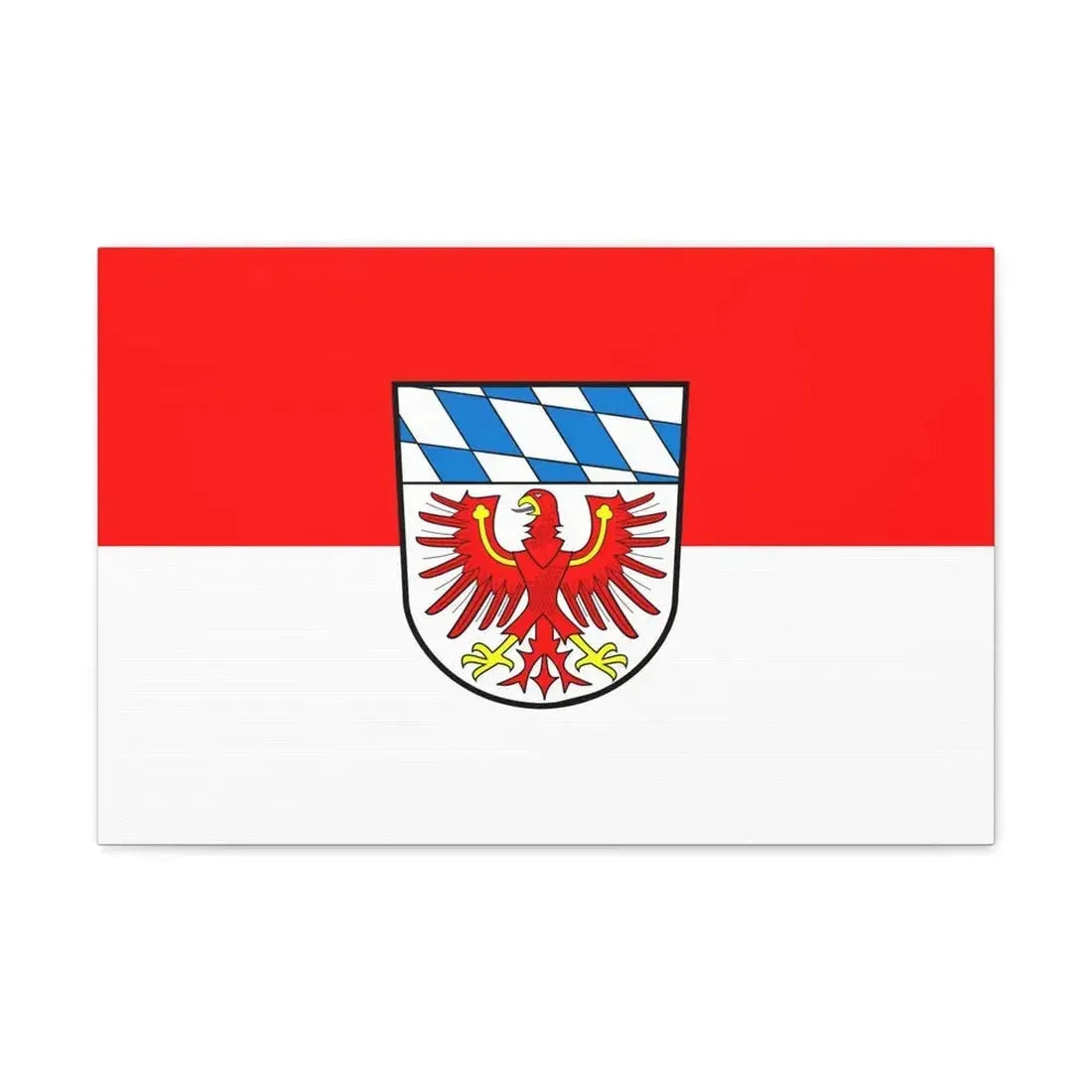 Flag of Bayreuth Germany - Canvas Wall Art 24″ x 16″ 1.25" - The Sticker Space