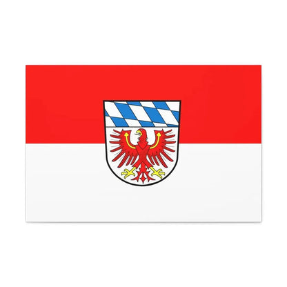Flag of Bayreuth Germany - Canvas Wall Art 30" x 20" 1.25" - The Sticker Space