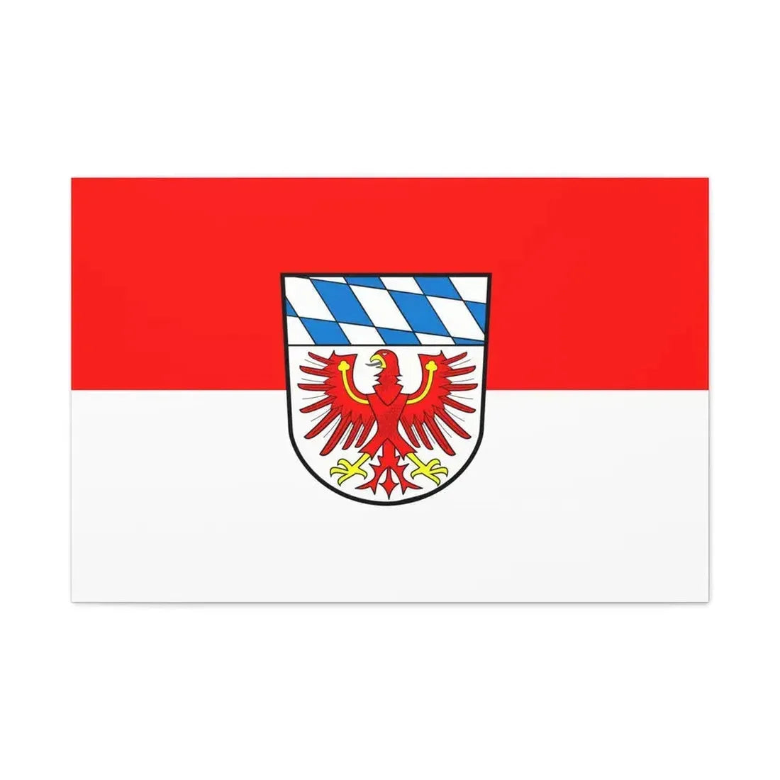Flag of Bayreuth Germany - Canvas Wall Art 36" x 24" 1.25" - The Sticker Space