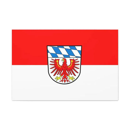 Flag of Bayreuth Germany - Canvas Wall Art 36" x 24" 1.25" - The Sticker Space