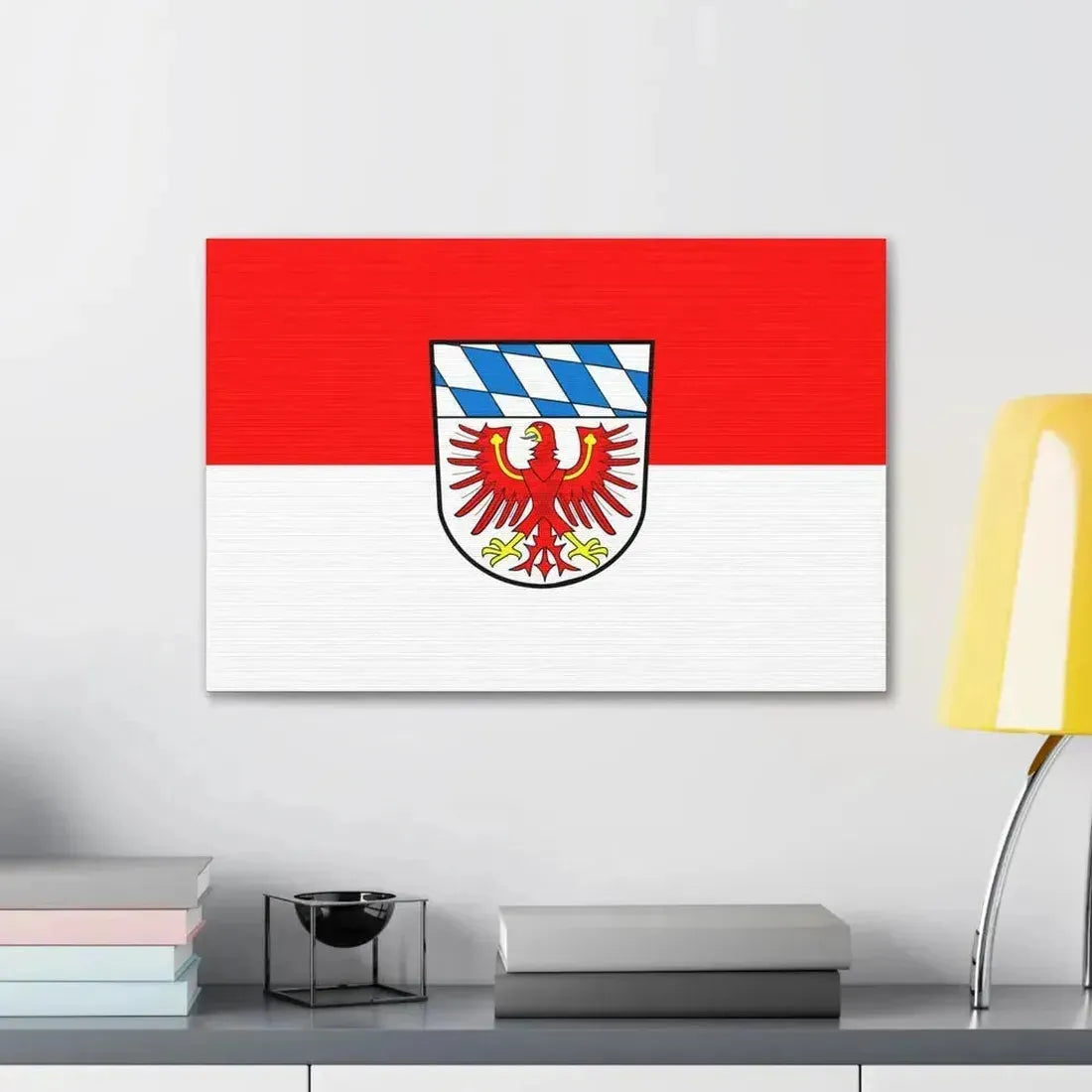 Flag of Bayreuth Germany - Canvas Wall Art - The Sticker Space
