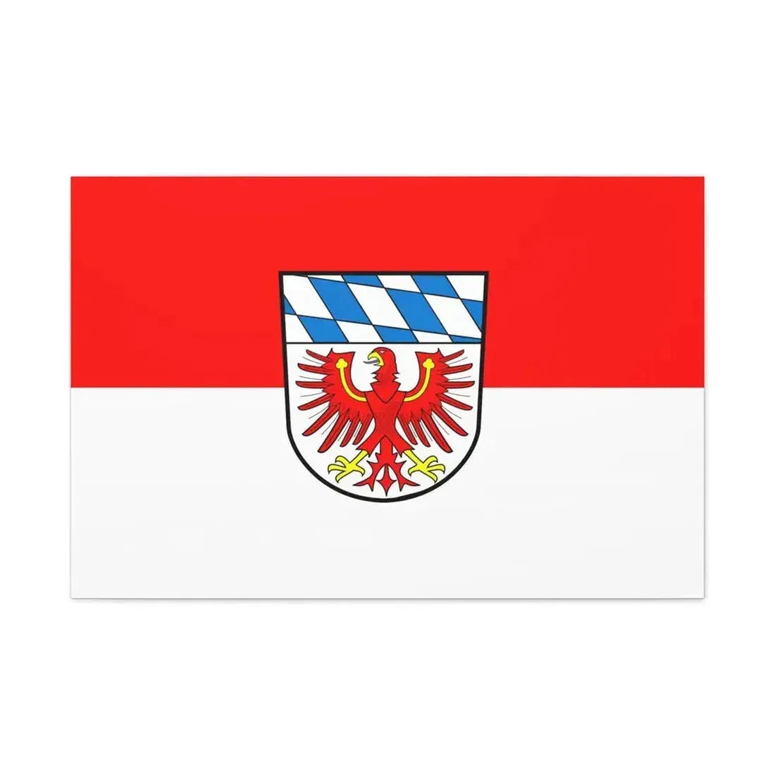 Flag of Bayreuth Germany - Canvas Wall Art - The Sticker Space