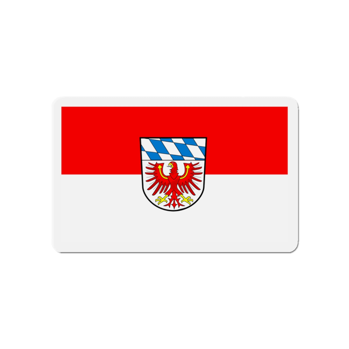 Flag of Bayreuth Germany - Die-Cut Magnet-4" x 4"-The Sticker Space