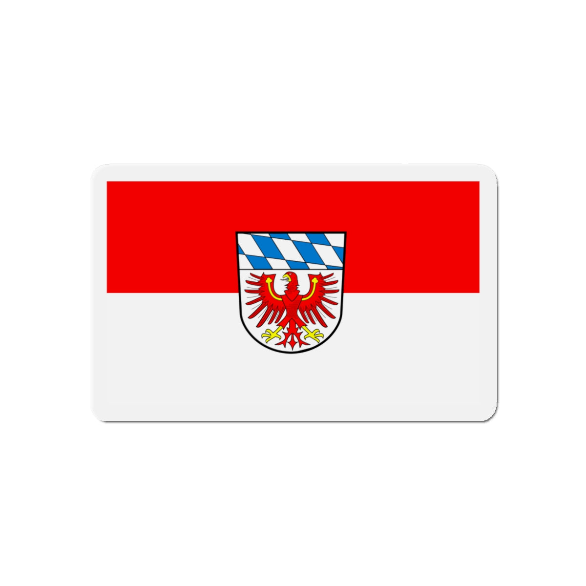 Flag of Bayreuth Germany - Die-Cut Magnet-5" x 5"-The Sticker Space