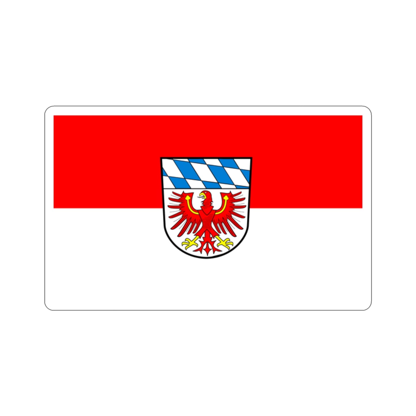 Flag of Bayreuth Germany STICKER Vinyl Die-Cut Decal-2 Inch-The Sticker Space